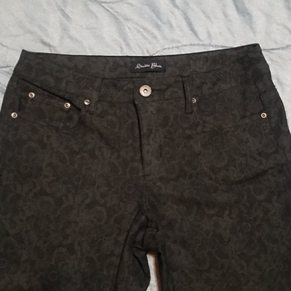 Studio Blues, Black and Gray Paisley Jeans